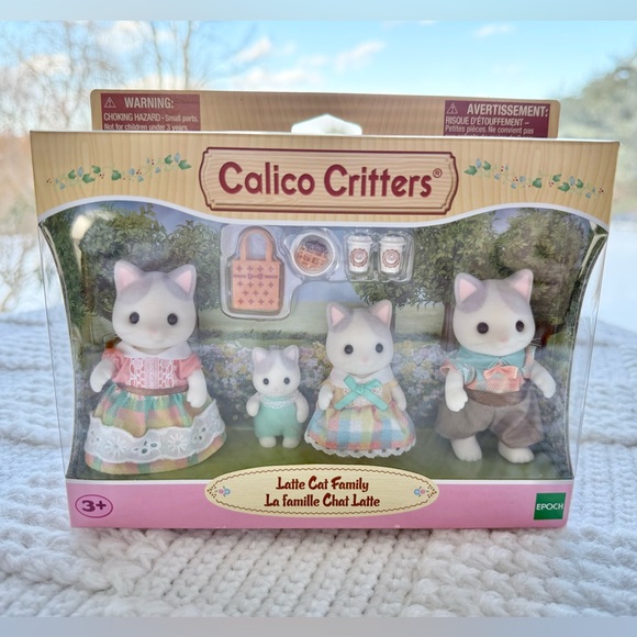 Calico Critters Latte Cat Family set - Picture 15 of 15